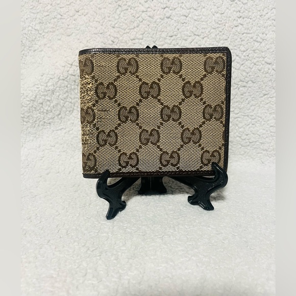 Gucci Handbags - Gucci Canvas Monogram Bifold Wallet